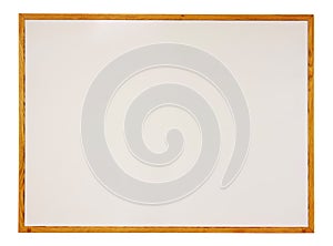 Blank whiteboard isolated