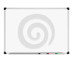 Blank Whiteboard Isolated