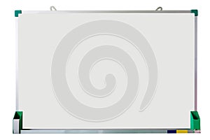 blank white board isolated on white