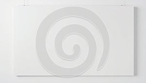 Blank Whiteboard on Wall in Modern Office