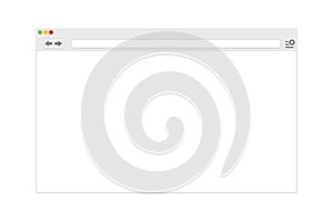 Blank window of internet browser