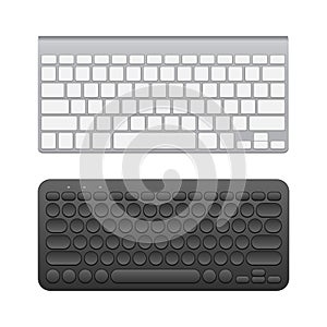 Blank wireless keyboards
