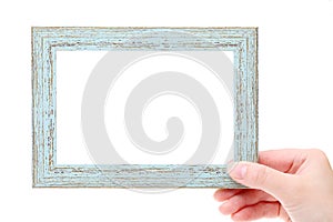 Blank wooden frame