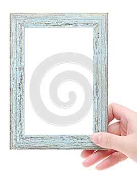 Blank wooden frame