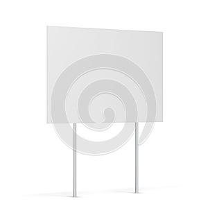 Blank yard sign