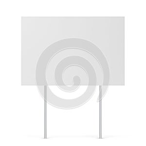 Blank yard sign