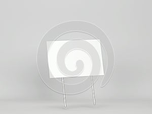 Blank yard sign mockup