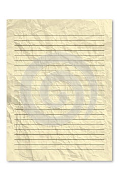 Blank yellow letter paper