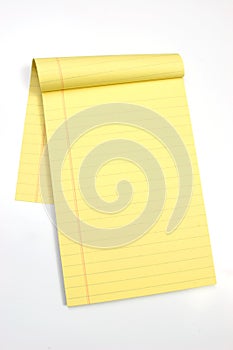 Blank yellow pages vertical