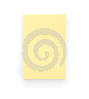 Blank Yellow Post-it Note