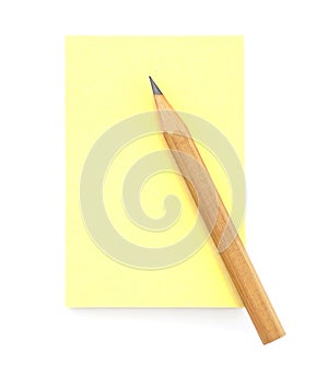 Blank Yellow Post-it Note