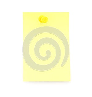 Blank Yellow Post-it Note