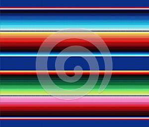 Blanket stripes seamless vector pattern. Serape design