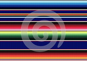 Blanket stripes seamless vector pattern. Serape design