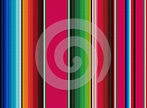 Blanket stripes seamless vector pattern. Serape design