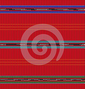 Blanket stripes seamless vector pattern. Serape design