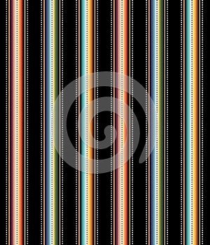 Blanket stripes seamless vector pattern. Serape design