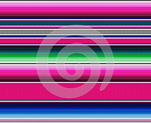 Blanket stripes seamless vector pattern. Serape design