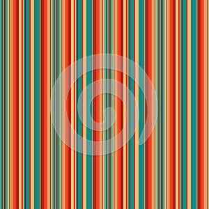 Blanket stripes vector seamless pattern. Serape background. Traditional mexican rug ornament. Cinco de Mayo