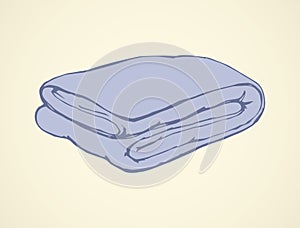 Blanket. Vector drawing