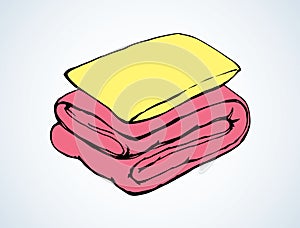 Blanket. Vector drawing