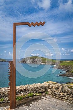 Blasket Island Viewpoint with scenic Dunmore Head in Dingle Peninsula