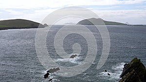 Blasket islands of Ireland pan