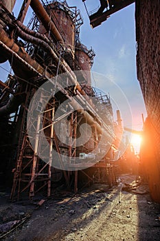 Blast furnace equipment of the metallurgical plant