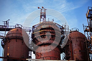 Blast furnace equipment of the metallurgical plant