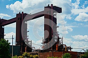Blast furnace equipment of the metallurgical plant