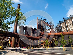 Blast furnace in metallurgical area