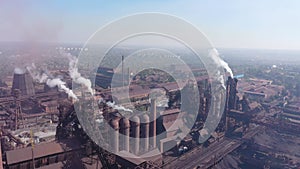 Blast furnaces from a bird`s eye view