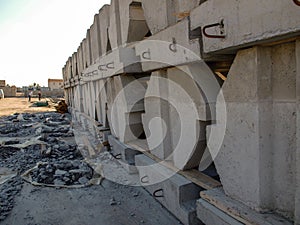 Blast wall top stock in market photo