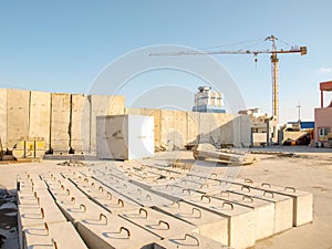 Blast wall top stock in market photo