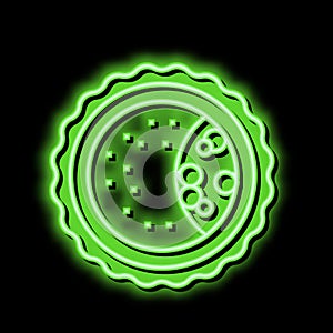 blastocyst fertilization neon glow icon illustration