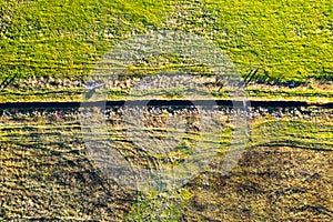 Blatna irrigation canal at Ryzovna from above