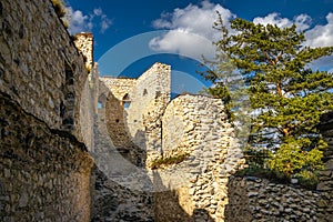 The Blatnica Castle, ruins of a medieval carpathian castle