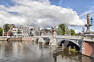 Blauwbrug bridge in Amsterdam