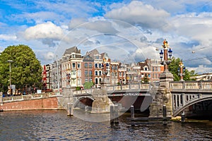 Blauwbrug bridge in Amsterdam.