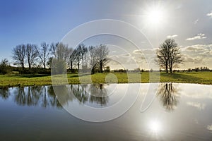 Blauwe kamer reflection