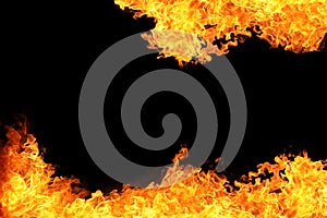 Blaze of fire flame background