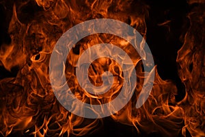 Blaze fire flame texture for banner background.