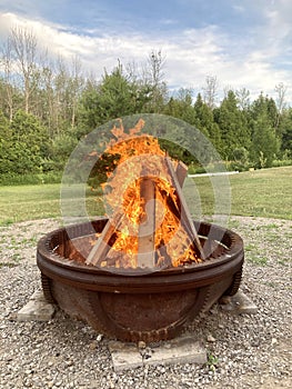 Large Backyard Campfire