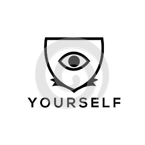 Blazon vector.Eye vector logo