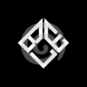 BLE letter logo design on black background. BLE creative initials letter logo concept. BLE letter design photo