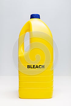 Yellow Bleach bottle photo