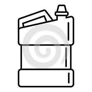 Bleach canister icon, outline style