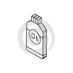 bleach chemical liquid isometric icon vector illustration