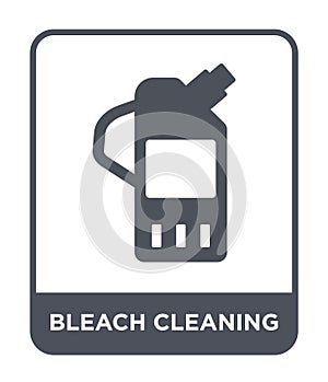 bleach cleanin icon in trendy design style. bleach cleanin icon isolated on white background. bleach cleanin vector icon simple