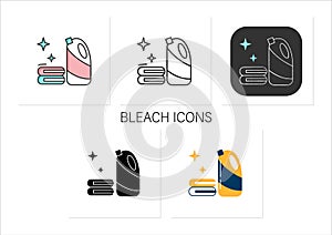 Bleach icons set